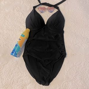 MERONA s/p one piece black bathing suit